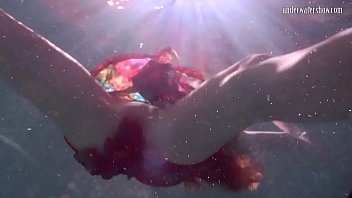 Preview 2 of Hacker Porn - Redhead b. Nikita Vodorezova gets naked fast underwater