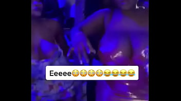 Preview 1 of Diamond Jackson Sucks Ball - big boobs pop out in club