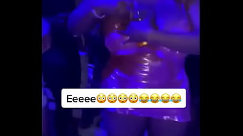Preview 4 of Diamond Jackson Sucks Ball - big boobs pop out in club