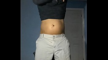 Preview 1 of Daddy No Eyes - Stripping Down and Cum Shoot