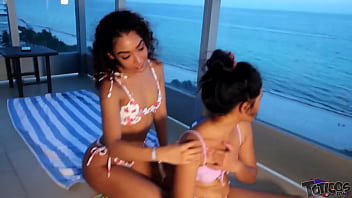 Preview 2 of Coni Sikt - Toticos.com 18yo latina &amp_ filipina teen interracial threesome fuck in south beach Miami