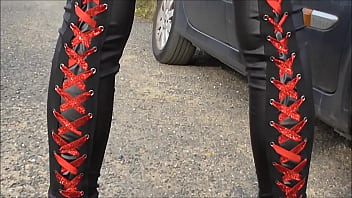Preview 2 of Masked Girl Anime - leggings