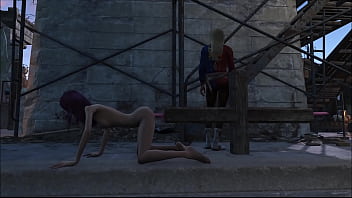 Preview 4 of Joint Loire - Fallout 4 Holly dildo play