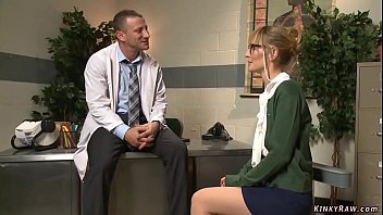 Preview 1 of He Ripper Her Blouse - Blonde is rough banged at doctors