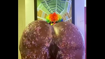 Preview 2 of Assy Asian - Victoria Cakes give Gibby The Clown a great birthday present