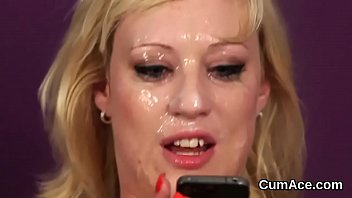 Preview 2 of Big Boobs Seduce Plumber - Sexy idol gets jizz load on her face sucking all the love juice
