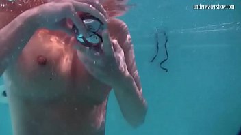 Preview 2 of Wet Hidden - Sexy underwater redhead Nikita Vodorezova