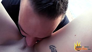 Preview 4 of Bane Dol - DTFdating - CAR SEX HOOKUP WITH PETITE NERDY BRUNETTE