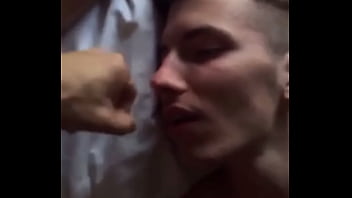 Preview 1 of Jungle Wwwxxx - Twink eating cum.