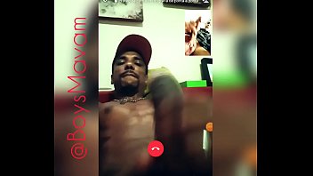 Preview 2 of Sissy With Big Head Cock - fiz video chamada com meu meio irmao,  que safado