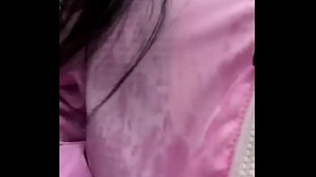 Preview 4 of Ebony Masterbation In Car - Asian Teen publicly reveals herself in the rain!
