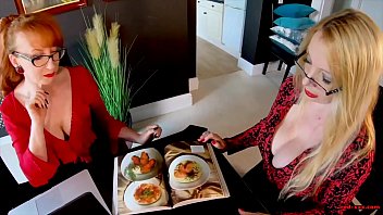 Preview 1 of Angle Noir Mother Son Sex - Red and Lucy are getting bored while working from home