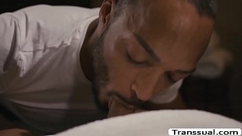 Preview 2 of Xxxx Sapna Chaudhary Video - Black masseur analed his shemale client
