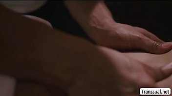 Preview 1 of Horny Lily Beeg - TS Eva let Masseuse enjoys fucking her ass