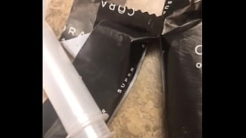 Preview 3 of Roseyn Sex - Spying on SIL tampon applicators and pad wrappers. Part 1-2