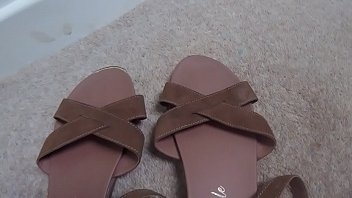 Preview 1 of Xxx Gx Hdgf - fucking and cuming on my wifes brown sandals