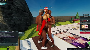 Preview 3 of Happy New Year 2018 Sex - 3dxchat | LoliVix entregandole el regalo de navidad a todos | noche 30: 15 chicos | 1ra parte