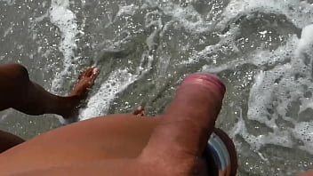 Preview 2 of Jor Stefano - Public beach walk naked