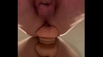 Preview 3 of Girl Give Boy Message Sex - Reflections of a huge rubber cock