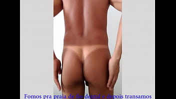 Preview 2 of Jija Salli Xnxx - Fomos para a praia de fio dental e depois transamos (20201020) cdspbisexual