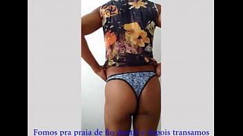 Preview 1 of Jija Salli Xnxx - Fomos para a praia de fio dental e depois transamos (20201020) cdspbisexual