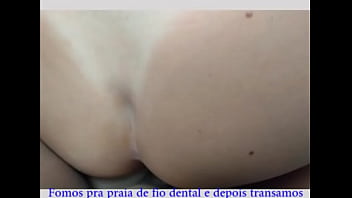 Preview 4 of Jija Salli Xnxx - Fomos para a praia de fio dental e depois transamos (20201020) cdspbisexual