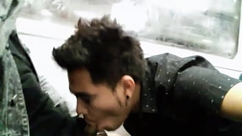 Preview 1 of White Chinese Ass - Cruising en el Vag&oacute_n del Metro