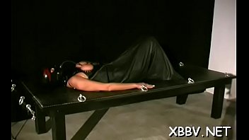 Preview 4 of Brit Club - Cheerful gal is gently rubbing her box