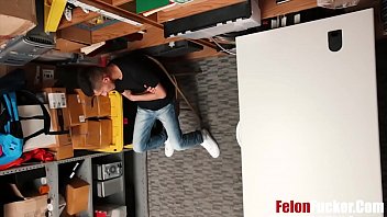 Preview 1 of Sonora Burgara - Twink gets spit-roasted by gay cops