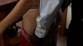 Preview 1 of Nurgas Full Sex - Server satisfies a hungry white girl by feeding her his cock