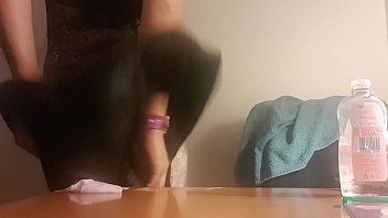 Preview 1 of Wet Thighs - Spooshy Booty British Lucy Wraps In Clingfilm Sloppy Mess For Mistress