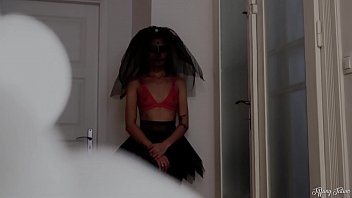 Preview 1 of Xxxfree Vedio Hot - THE CALLING - Petite Ghost Girl Fucks &amp_ Swallows - Halloween 2020 - Tiffany Tatum