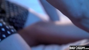 Preview 1 of Bodystocking Orgasm - Step Daddy Know How to Convince His For Fuck - Rocky Vallart,  Alex Montenegro