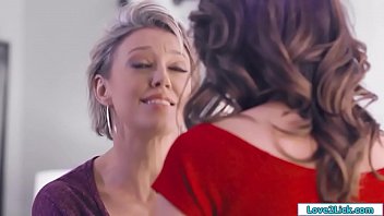 Preview 1 of Oiled Pussy Ride Lubu Cock - Mature woman seduces bff and fingers her