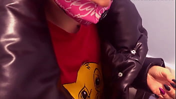 Preview 1 of Cheating Milf Impregnate Pov - Risky blowjob in a cinema toilet to a fan - tattooslutwife