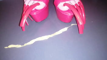 Preview 3 of Anime Femdom Facesit - LADY L RED HIGH HEELS AND  MEGA LONG RED NAILS (video short version)