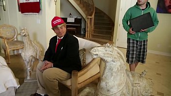 Preview 2 of Public Teenager Extreme - Donald Trump and Ivanka Trump Convince Mexican President Nieto To Finance THE WALL