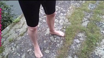 Preview 3 of School Hdse - Speedo Urinieren am Kanal **Outdoor Spa&szlig_**