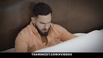 Preview 2 of New 2019 Sexy - The Shining Parody - Scared Guy Fucks Ghost Twins Jessae Rosae and Val Steele - TeamSkeet