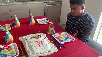 Preview 2 of Asain Honey - nobody came to my bday party so my stepmom gave me an extra surprise... pt1
