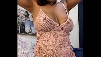 Preview 1 of Afgan Public Agents - Anna Maria Mature Latina pink lingerie strip tease part II