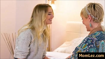 Preview 3 of Mather And Son Sax - Teen blonde and hot stepauntie