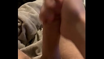 Preview 1 of Pain First Night - Stroking my 8&rdquo_ cock until I cum