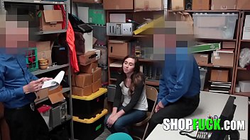 Preview 2 of Wang Yu Chan - MFM Two Officers Want To Fuck This Cute Teen Thief And She Can&#039_t Say No - SHOPFUCK