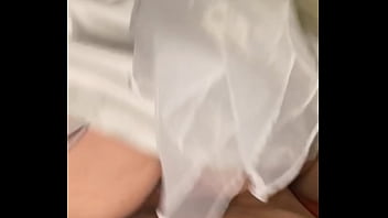 Preview 3 of Black Teen Anal - Amateur Stepbrother Fucks His Stepsister With There Moms Wedding Dress On Then Nuts Inside Her With Damian Sanchez
