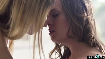 Preview 4 of Jordin Took - Skinny hungarian  and italian lesbiansBlue Angel and Rebecca Volpetti caressing each other