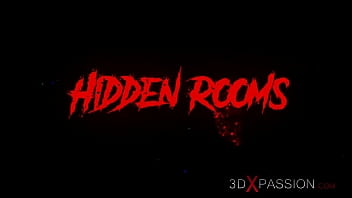 Preview 1 of Khon Ki Chut - Hot hardcore 3d dickgirl fucks a ball gagged sex slave blonde in restraints in the basement