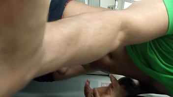Preview 2 of Desi First Tim Sex - Very HORNY IN the Train restroom . Jerking off