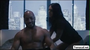 Preview 1 of Superwomen Fuck - TS Khloe enjoys when her husband fucks