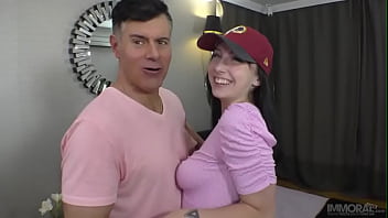 Preview 3 of Pornimeyg - STEPDAD &amp_ STEPSON GIVE PRETTY TEEN TOUR OF BOOTYPEST!